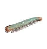 Laguiole en Aubrac Belle pièce 2024/2 - 12cm loupe de marronnier - damast balbach