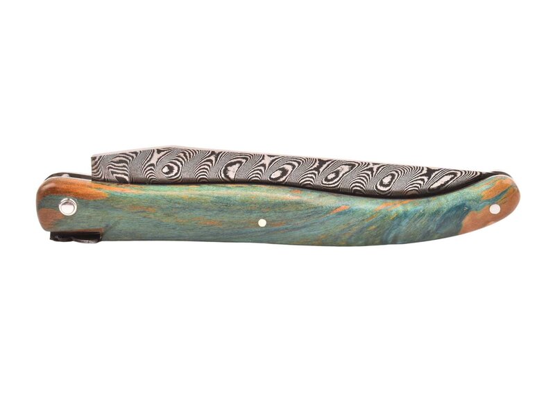 Laguiole en Aubrac Belle pièce 2024/2 - 12cm loupe de marronnier - damast balbach