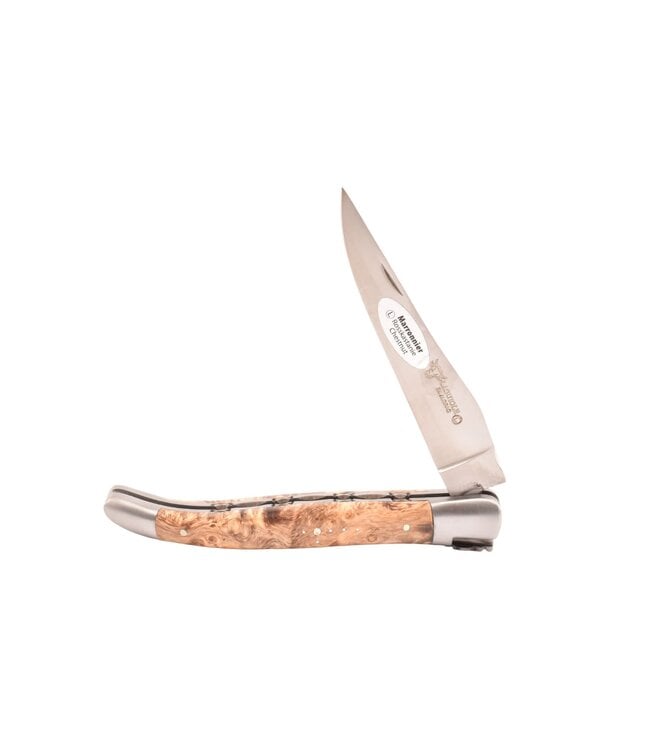Laguiole en Aubrac 12cm kastanje - doubles platines - mat