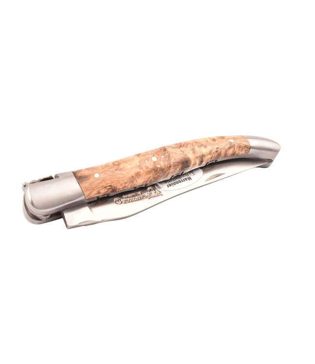 Laguiole en Aubrac 12cm marronnier - doubles platines - mat