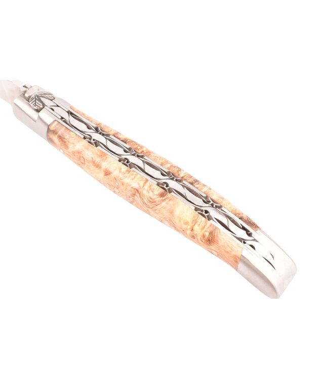 Laguiole en Aubrac 12cm marronnier - doubles platines - mat