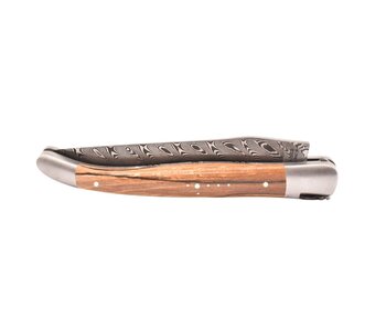 Laguiole en Aubrac 12cm bois d' aubrac - damast - double platines