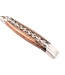 Laguiole en Aubrac 12cm wortelhout van walnoot - brut de forge - double platines - mat