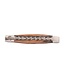 Laguiole en Aubrac 12cm wortelhout van walnoot - brut de forge - double platines - mat