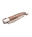 Laguiole en Aubrac 12cm wortelhout van walnoot - brut de forge - double platines - mat
