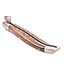 Laguiole en Aubrac 12cm wortelhout van walnoot - brut de forge - double platines - mat