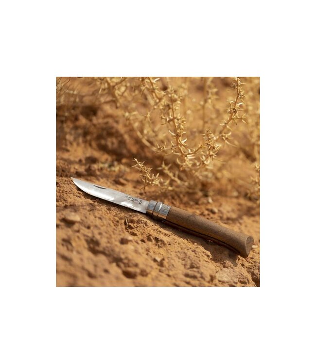 Opinel N°08 met heft in walnoot