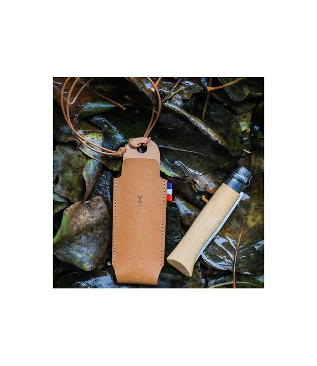 Opinel etui Fourreau uit gerecycled leer - voor N°6/N°7/N°8
