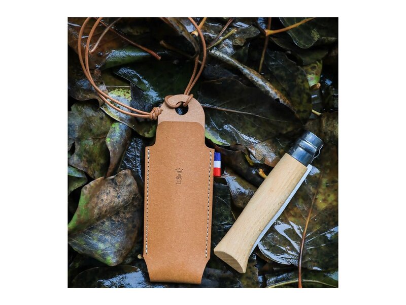 Opinel etui Fourreau uit gerecycled leer - voor N°6/N°7/N°8
