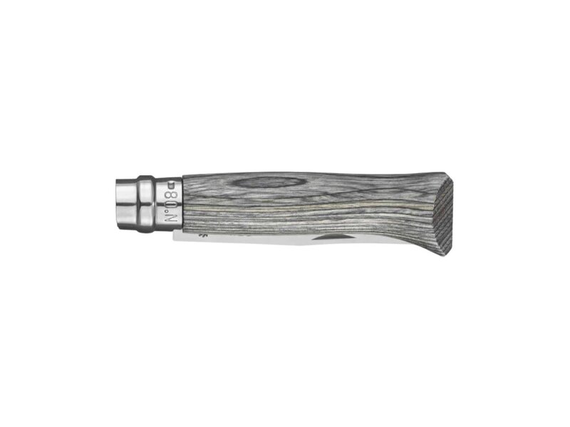 Opinel N°08 met heft in gelamineerd berkenhout grijs