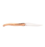 Laguiole en Aubrac Belle pièce 2024/10 - 12cm bois d'aubrac - platines guillochées - plein manche