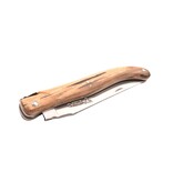 Laguiole en Aubrac Belle pièce 2024/10 - 12cm bois d'aubrac - platines guillochées - plein manche