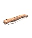 Laguiole en Aubrac Belle pièce - 12cm hout uit Aubrac - platines guillochées - plein manche - mat