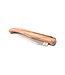 Laguiole en Aubrac Belle pièce - 12cm hout uit Aubrac - platines guillochées - plein manche - mat