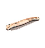 Laguiole en Aubrac Belle pièce 2024/9 - 12cm croute d'ivoire - damast Laguiole en Aubrac Belle pièce 2024/9 - 12cm croute d'ivoire - damast