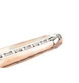 Laguiole en Aubrac Belle pièce 2024/9 - 12cm croute d'ivoire - damast Laguiole en Aubrac Belle pièce 2024/9 - 12cm croute d'ivoire - damast