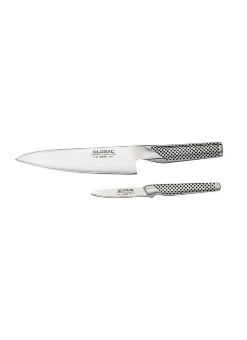 Global messenset 2-delig - koksmes 18cm en officemes