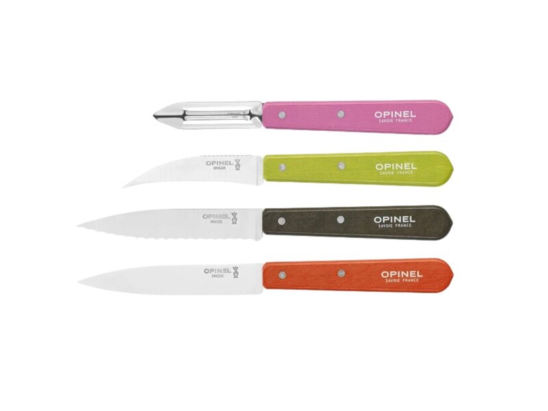 Opinel Les Essentiels du Cuisinier in verschillende kleuren ('Fifties')