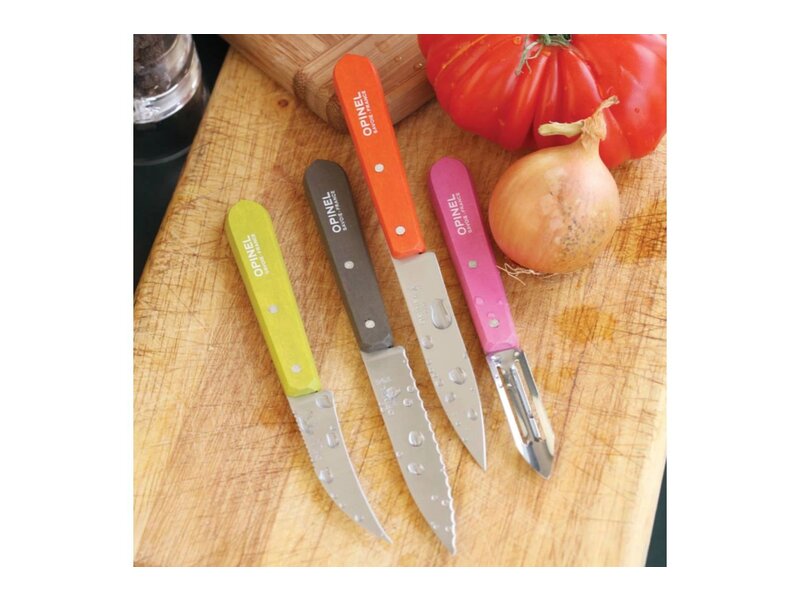 Opinel Les Essentiels du Cuisinier in verschillende kleuren ('Fifties')
