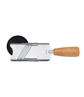 Triangle truffelschaaf met heft in kersenhout