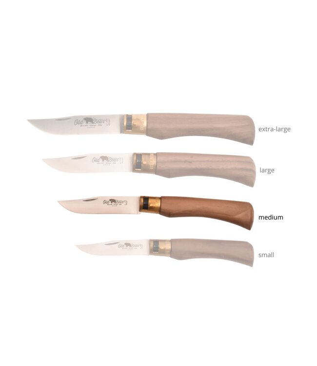 Old Bear met heft in walnoot - M