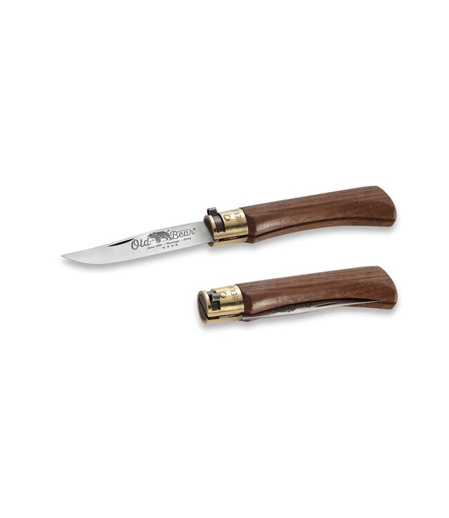 Old Bear met heft in walnoot - M