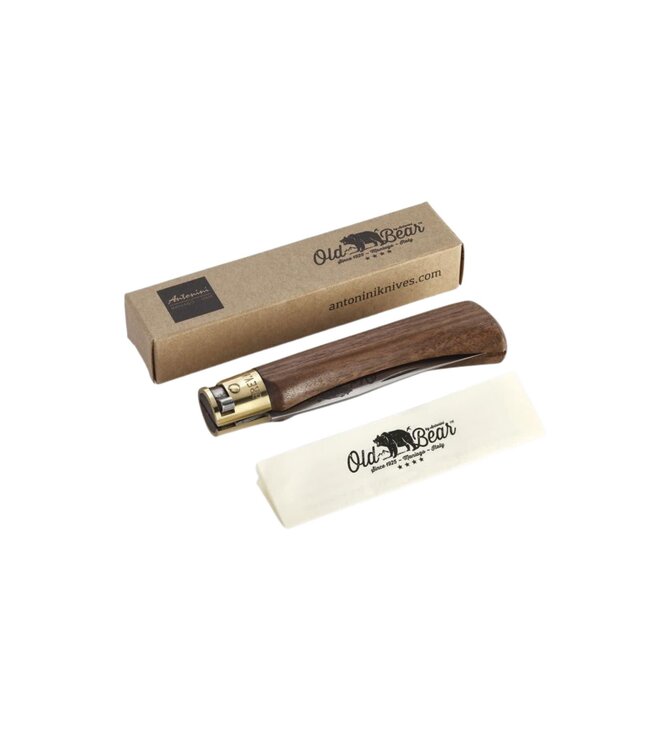 Old Bear met heft in walnoot - M