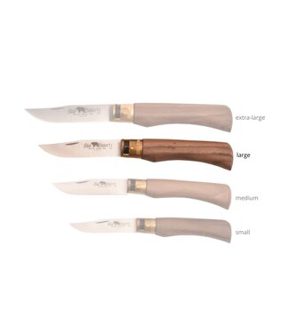 Old Bear met heft in walnoot - L