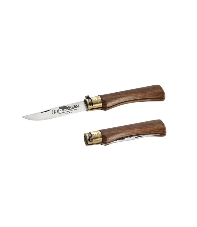 Old Bear met heft in walnoot - L