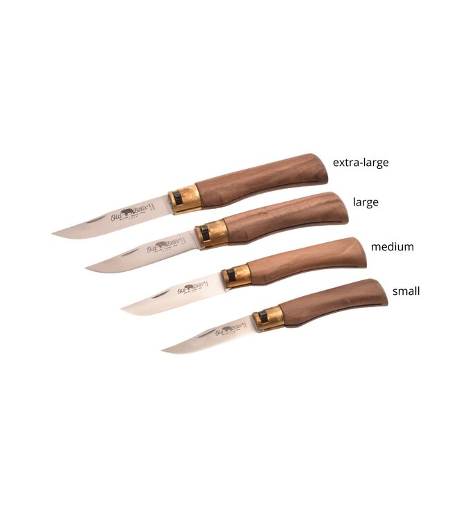 Old Bear met heft in walnoot - L