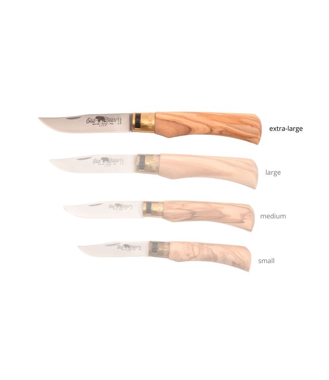 Old Bear met heft in olijfhout - XL