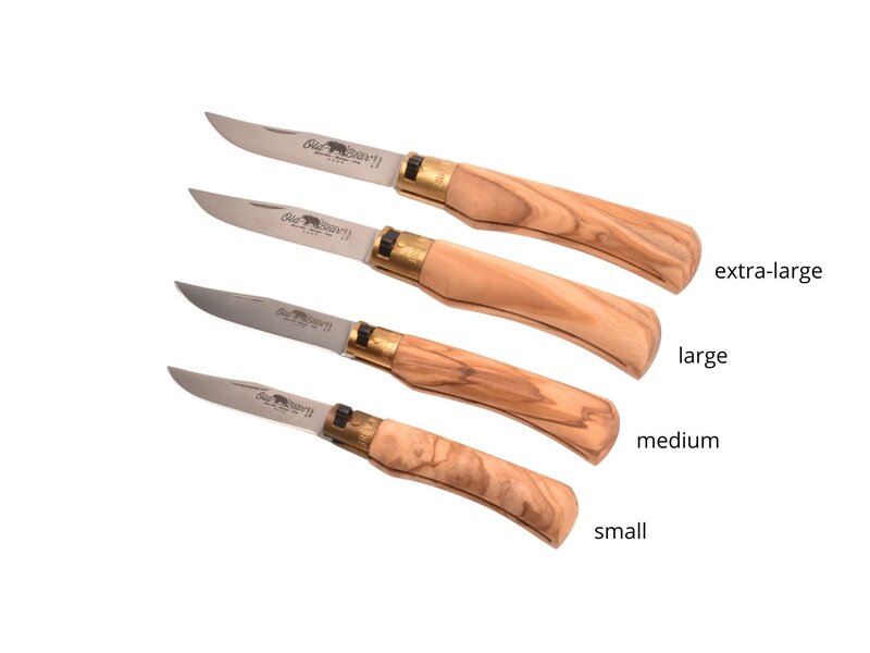 Old Bear met heft in olijfhout - XL