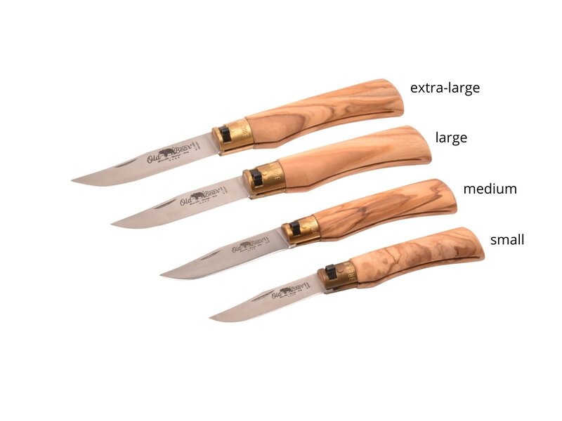 Old Bear met heft in olijfhout - XL