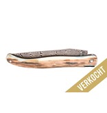 Laguiole en Aubrac Belle pièce 2024/9 - 12cm croute d'ivoire - damast Laguiole en Aubrac Belle pièce 2024/9 - 12cm croute d'ivoire - damast