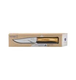 Opinel kaasset met kaasmes in olijfhout en kaasvork in rvs