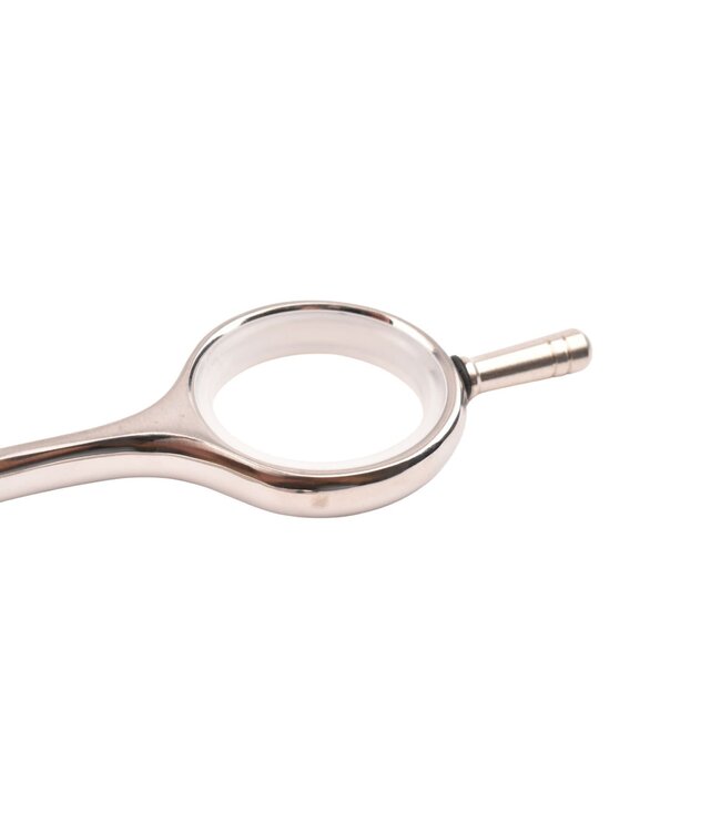 Cerena effileer/coupeschaar met enkele vertanding in mat roestvrij staal