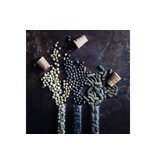 Microplane set nootmuskaatmolen zwart met 3 soorten peper