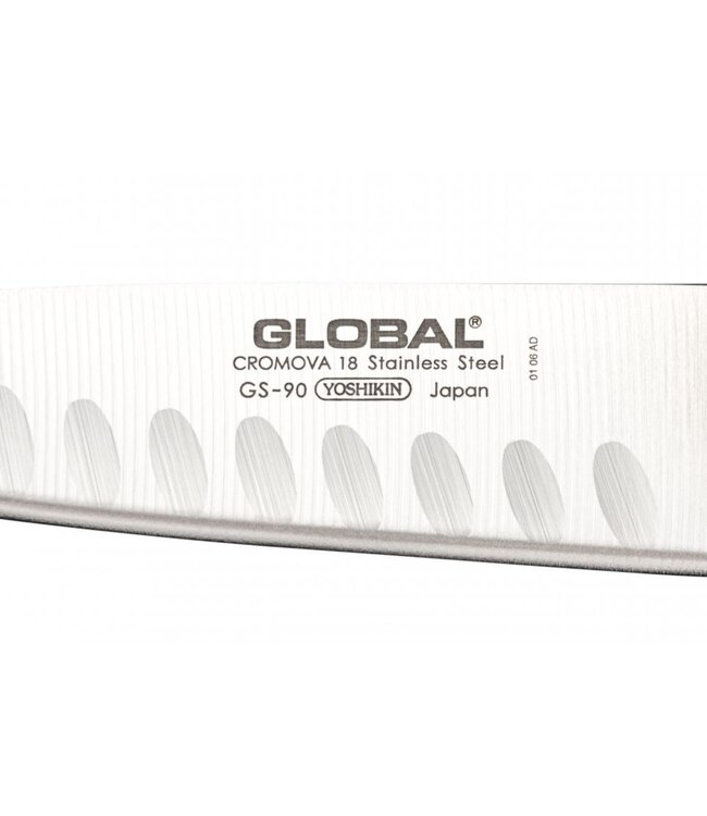 Global GS-90 santoku met kuiltjes 13cm