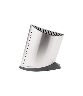 Global GKB-52 messenblok in rvs voor 9 messen en wetstaal of schaar