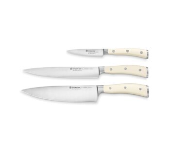 Wusthof Classic Ikon wit messenset 3-delig
