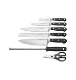 Wusthof Promo Classic messenblok gevuld 7 delig blank beukenhout