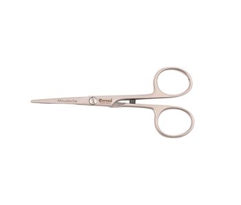 Cerena fijne snor- en baardschaar RVS 4.5"