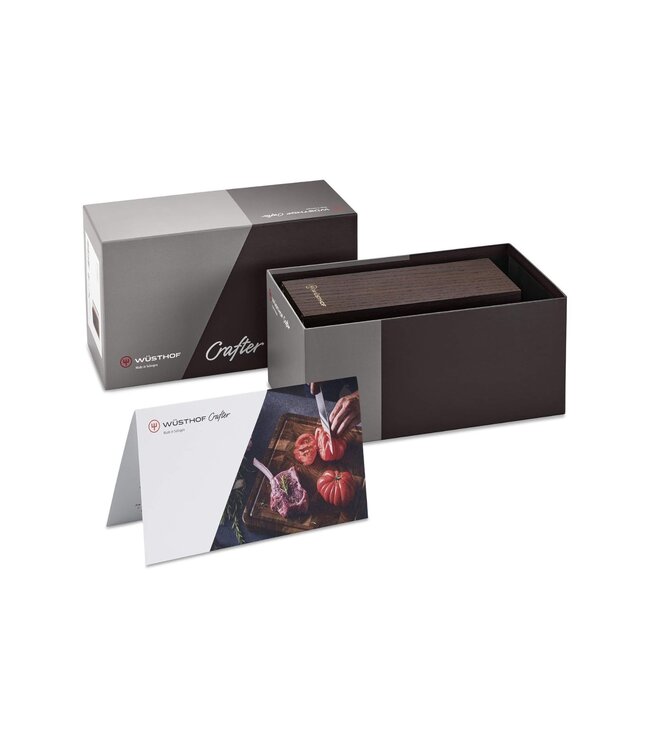 Wusthof Crafter messenblok in eik- en esdoornhout voor 6 messen