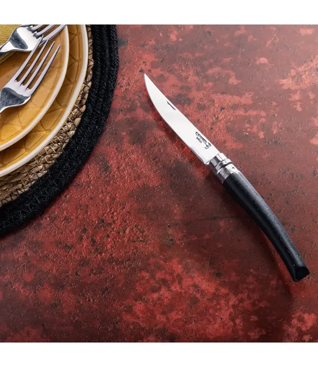 Opinel N°10 effilé met heft in ebbenhout