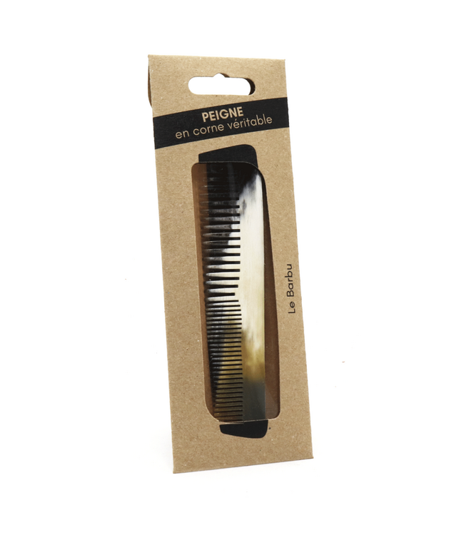 Gentleman Barbier kam hoorn 12.5cm grof en fijne tanden