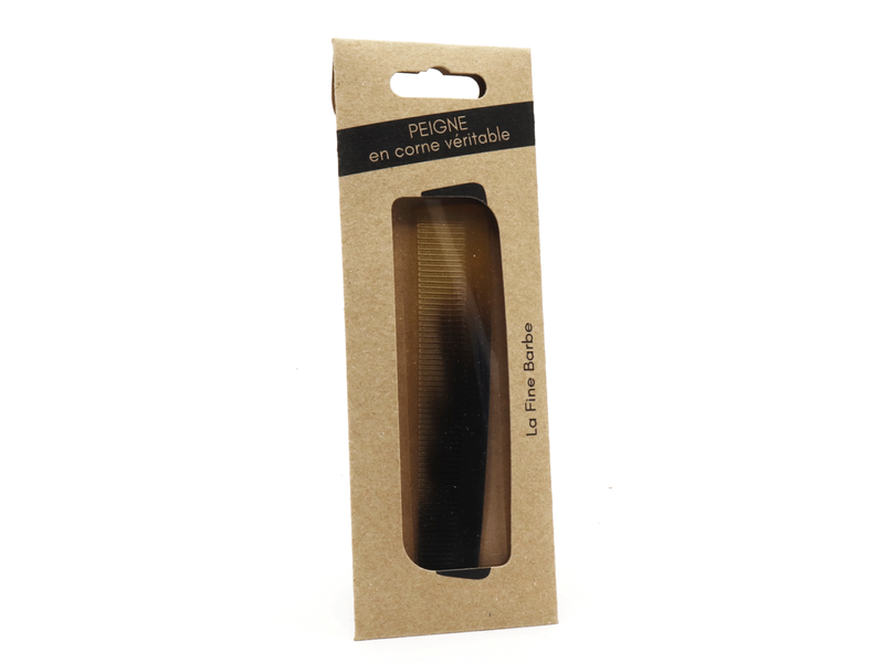 Gentleman Barbier Kam Hoorn 11.5cm zeer fijne tandjes