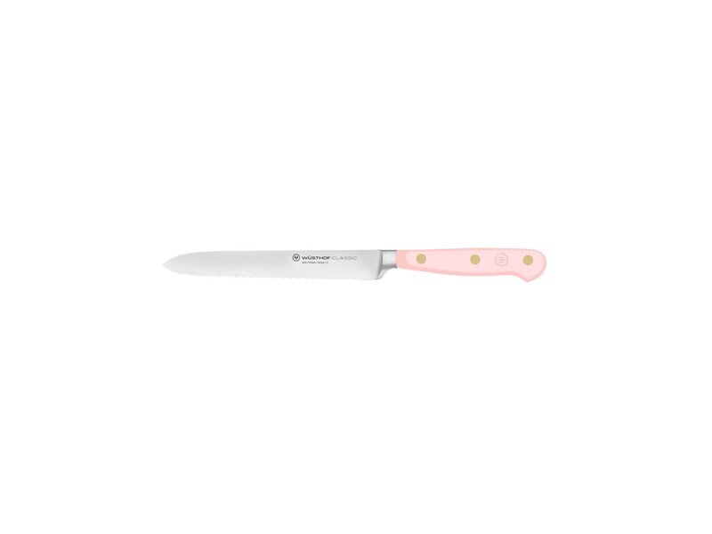 Wusthof Pink Himalayan Salt worstmes  met golfsnede 14cm