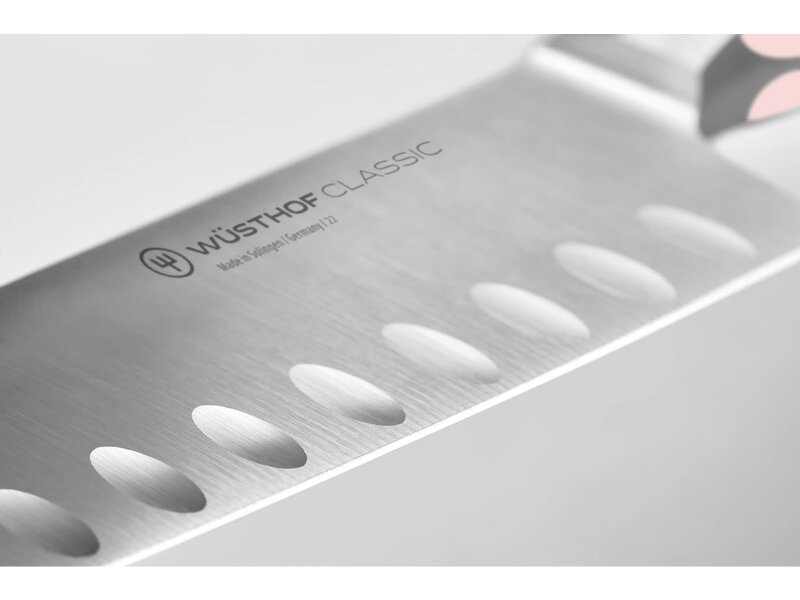 Wusthof Pink Himalayan Salt santoku met kuiltjes 17cm