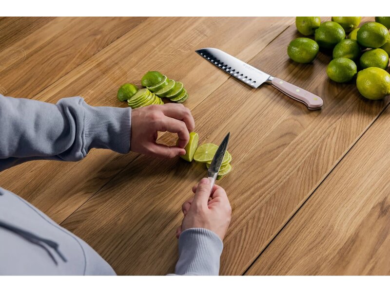 Wusthof Pink Himalayan Salt santoku met kuiltjes 17cm