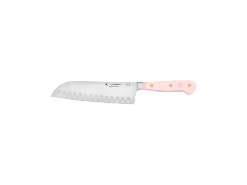 Wusthof Pink Himalayan Salt santoku met kuiltjes 17cm